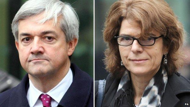 Chris Huhne and Vicky Pryce