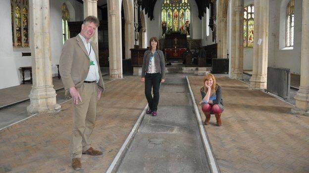 Simon Hallsworth, Carol Gant and Cad Taylor are leading the project to convert St Clement's Church