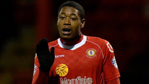 Crewe Alexandra top scorer Chuks Aneke