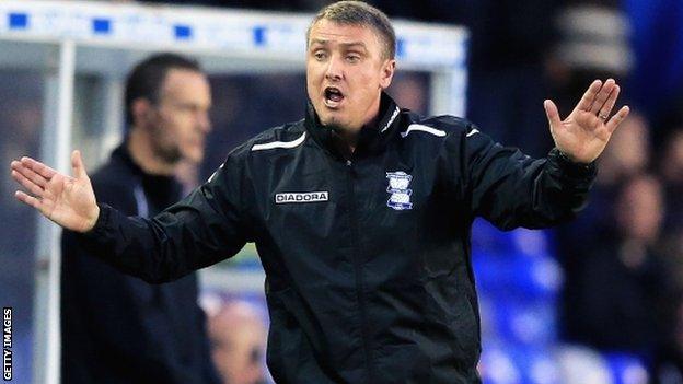 Birmingham manager Lee Clark