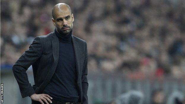 Bayern boss Pep Guardiola