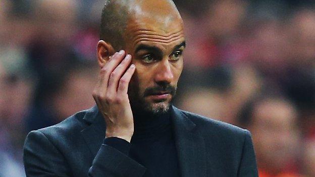 Bayern boss Pep Guardiola