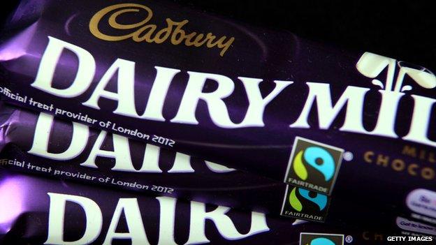 Cadbury chocolate bars