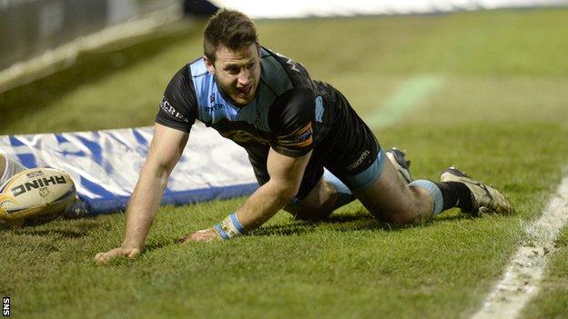 Tommy Seymour scored the first try of the match