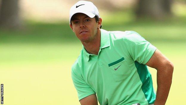 Rory McIlroy struggled in North Carolina on Friday