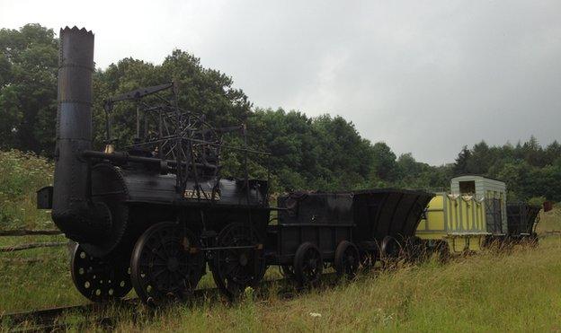 Beamish's fully working replica of Locomotion No. 1