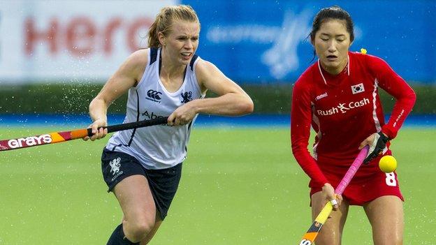 Scotland's Morag McLellan in action against South Korea