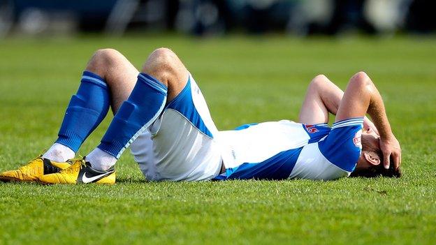 Tom Parkes after Bristol Rovers' relegation