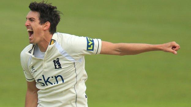 Warwickshire and England Lions fast bowler Chris Wright