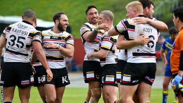 Bradford Bulls celebrate