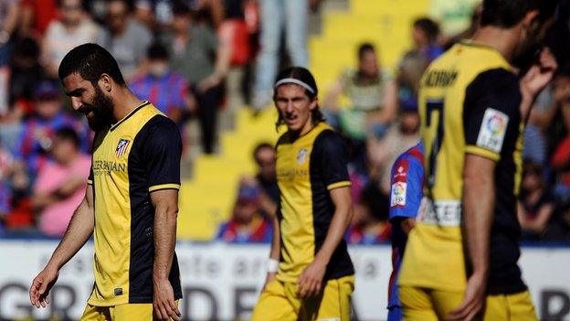 Atletico Madrid lose at Levante