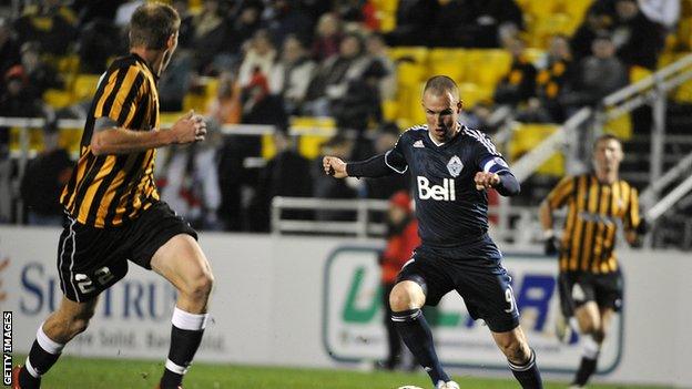 Kenny Miller in action for Vancouver Whitecaps