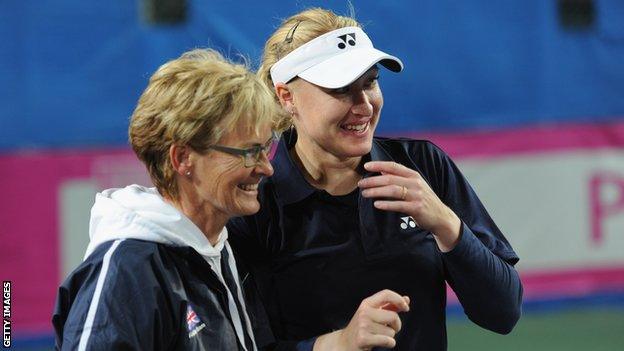 Judy Murray and Elena Baltacha