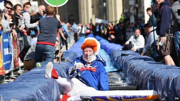 Giant slide, Park St, Bristol