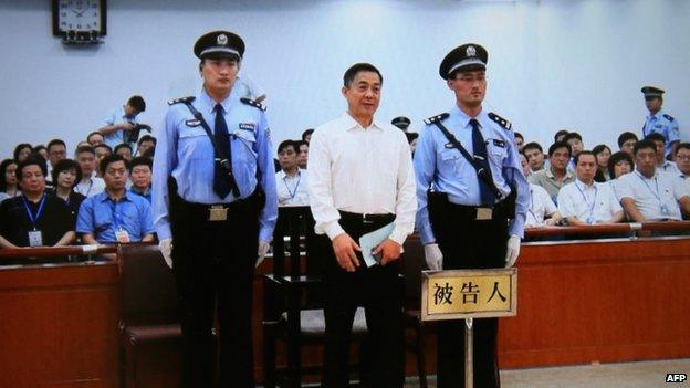 Former Chongqing Party Secretary Bo Xilai is sentenced in Beijing