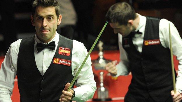 Ronnie O'Sullivan and Mark Selby