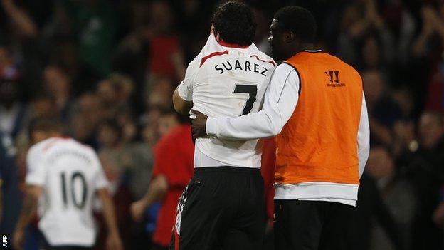 Luis Suarez and Kolo Toure