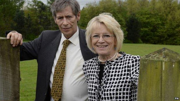 The Earl of Lonsdale, Hugh Lowther, and his wife Lady Lonsdale