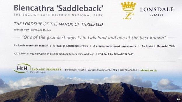 Cover of sale brochure for Blencathra