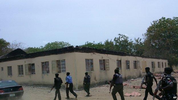 Boarding school in Chibok. 21 April 2014