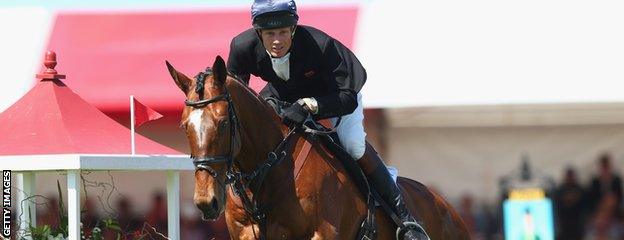 William Fox-Pitt at a Badminton trail day