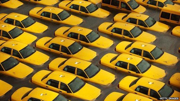 Taxi cabs, Hurricane Sandy