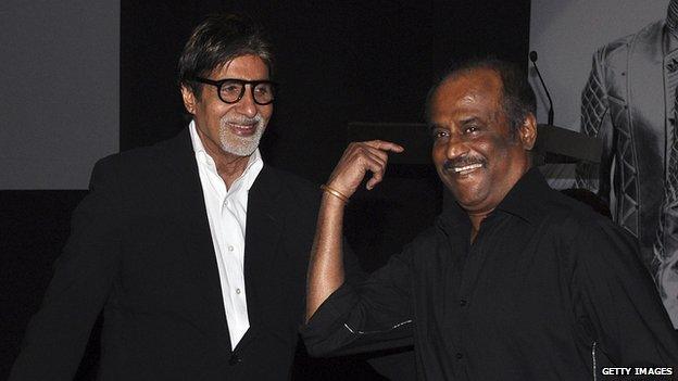 Rajinikanth with Amitabh Bachchan