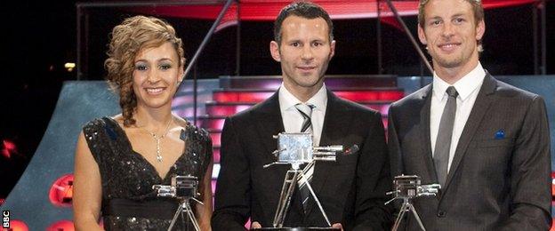 Jessica Ennis-Hill, Ryan Giggs and Jenson Button