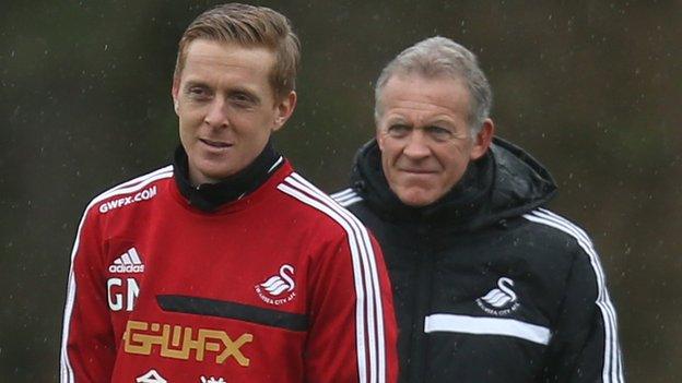 Garry Monk and Alan Curtis