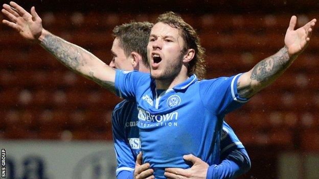 St Johnstone striker Stevie May