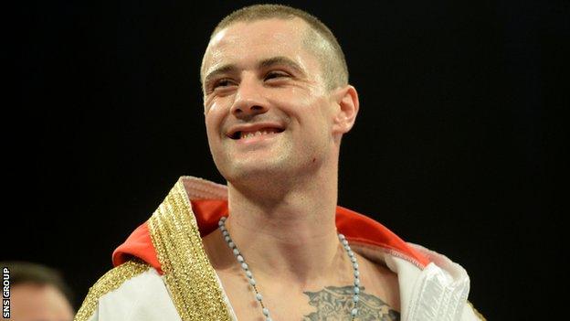 Former WBO world lightweight champion Ricky Burns