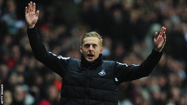 Swansea City manager Garry Monk