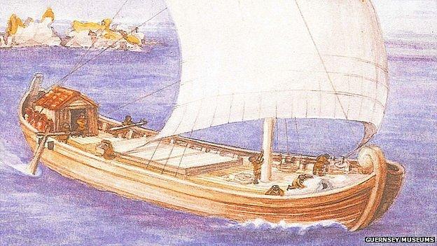 Artist's impression of Asterix trading ship