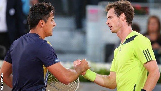 Nicolas Almagro and Andy Murray