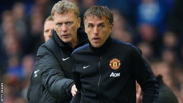 Phil Neville and David Moyes