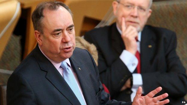 Alex Salmond at Holyrood