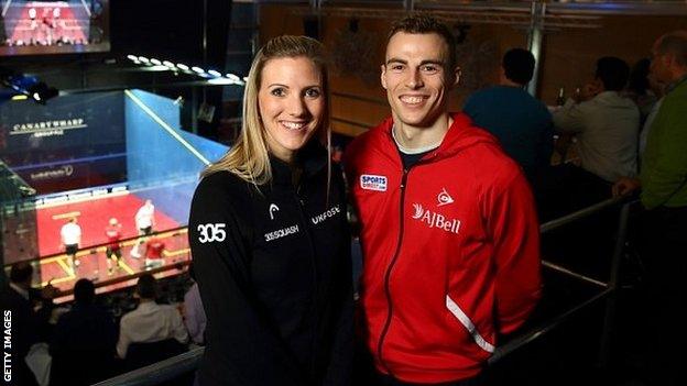 Laura Massaro and Nick Matthew