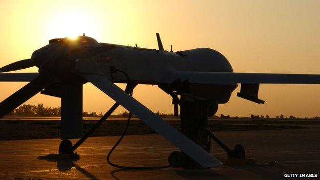 A US air force picture of an MQ-1 Predator drone in Iraq in 2004