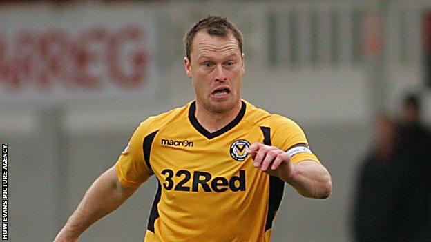 Newport County's Michael Flynn