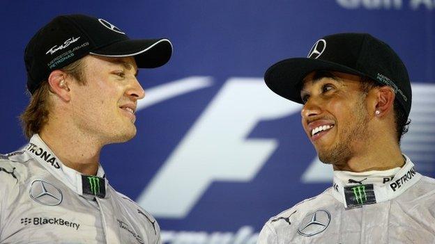 Nico Rosberg & Lewis Hamilton