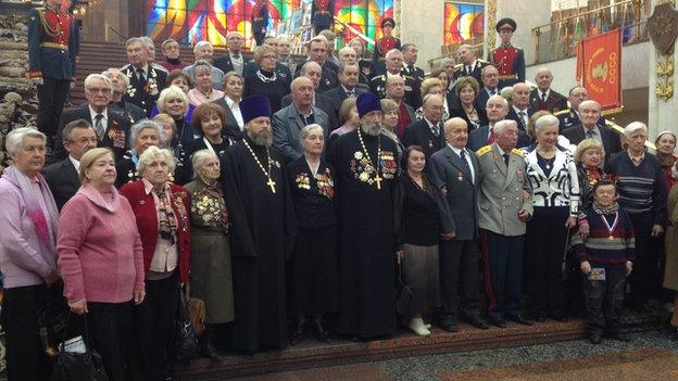 Veterans gather for the Victory Day celebrations