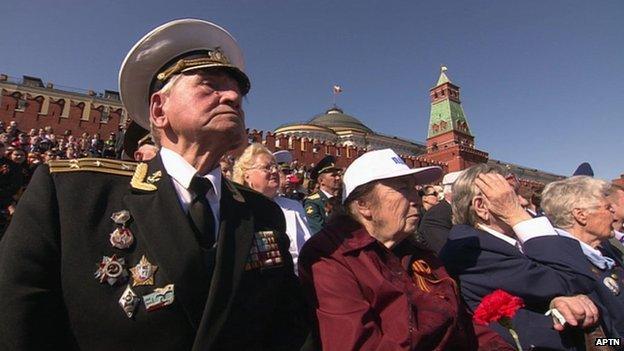 Crowds in Red Square, 9 May