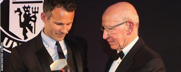 Ryan Giggs and Sir Bobby Charlton