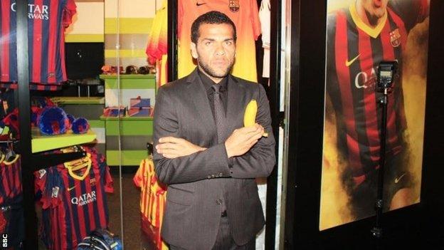 Dani Alves with banana