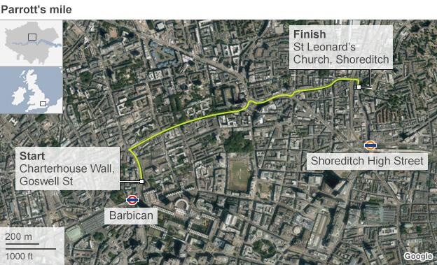 New map of Parrott's route