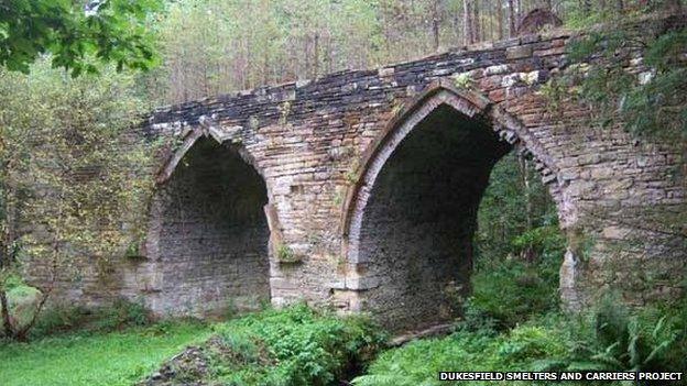 Dukesfield Smelter arches