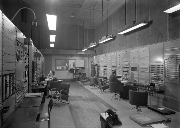 BBC Bush House control room, 1943