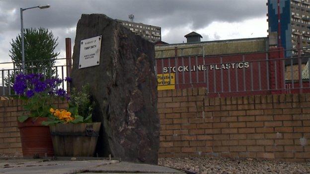 Stockline tragedy memorial garden