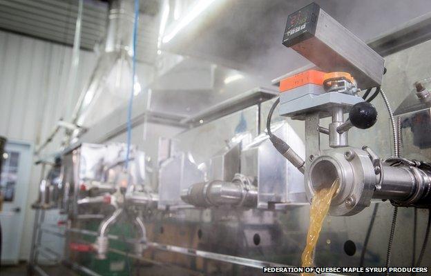 Industrial-scale production of maple syrup