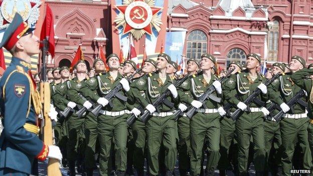 Parade on Red Square, 9 May